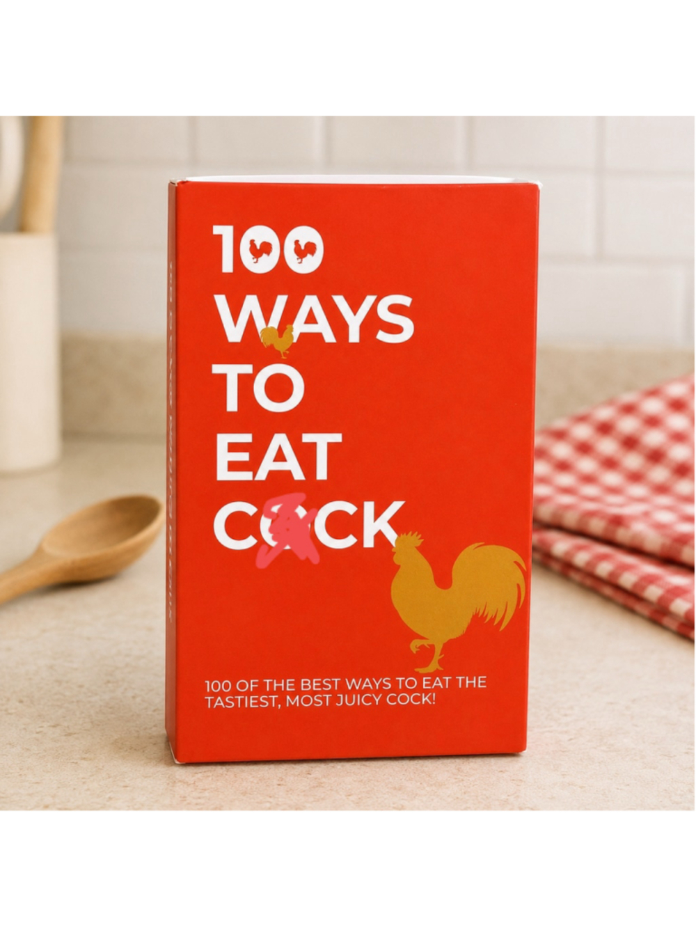 Gift Republic 100 Ways to Eat C@ck Chicken Recipe Cards